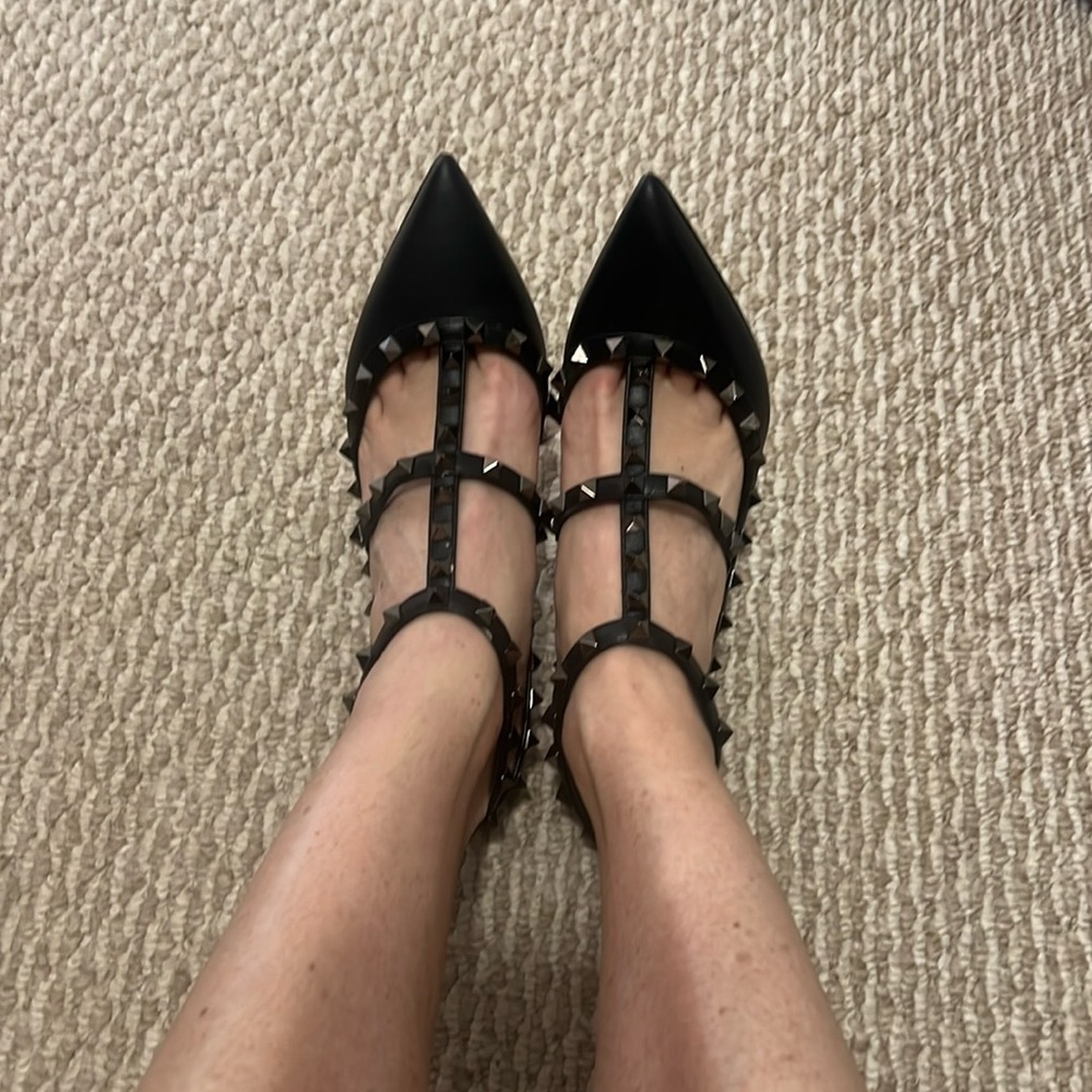 Valentino Gravani Noir black on black rockstars heels